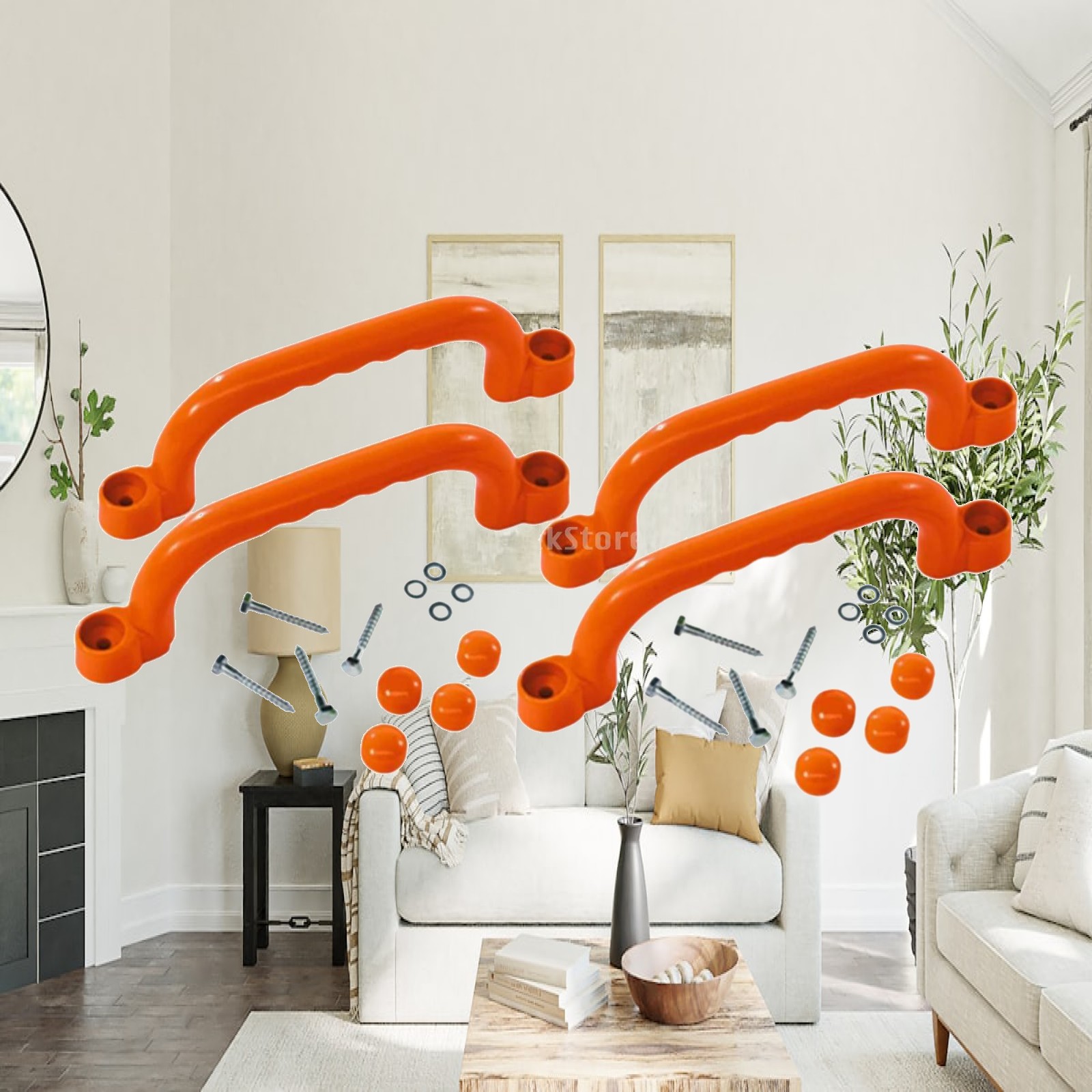 4x Climbing Handles Easy to In - đánh giá và giá Kids Outdoor Treehouse