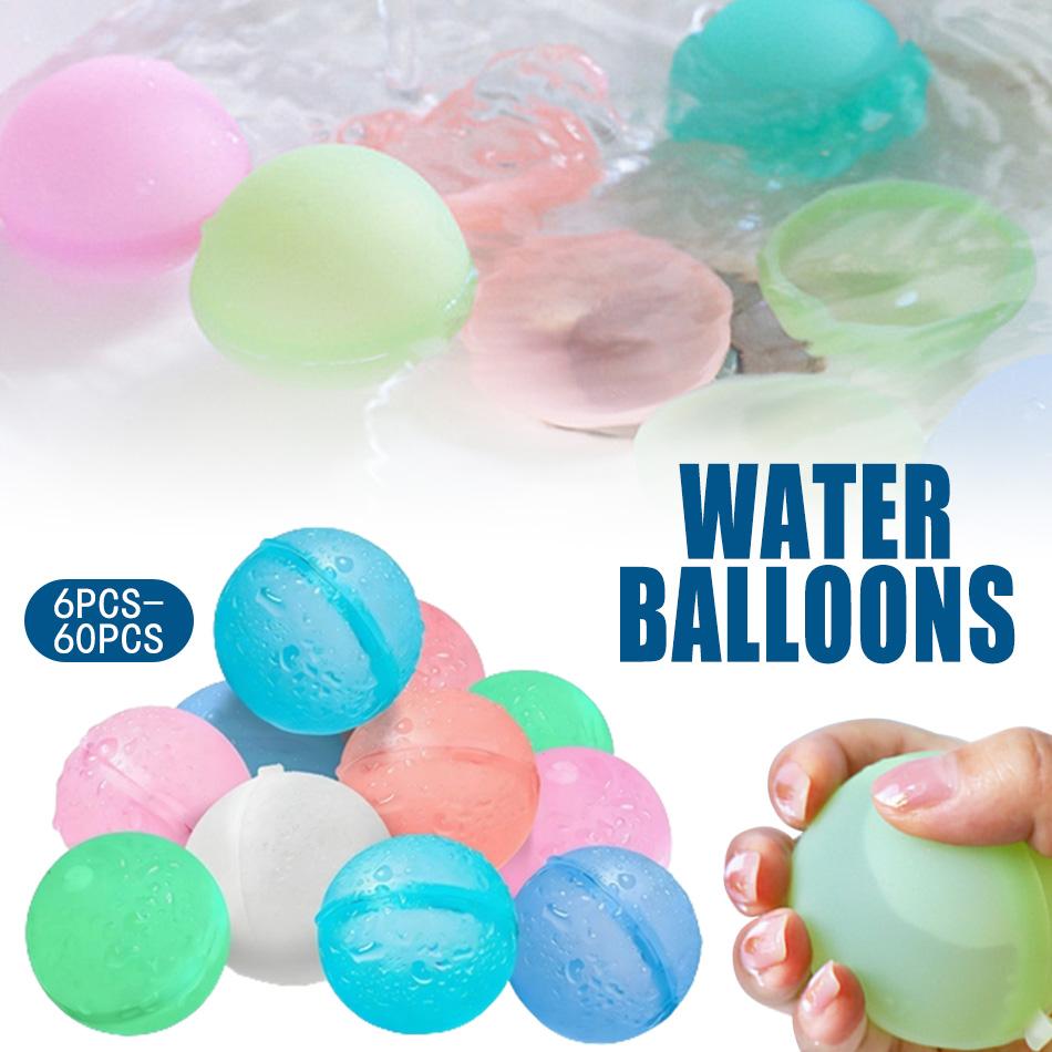 6-60P New Reusable Water Ballo - đánh giá và giá Kids Outdoor Water Play