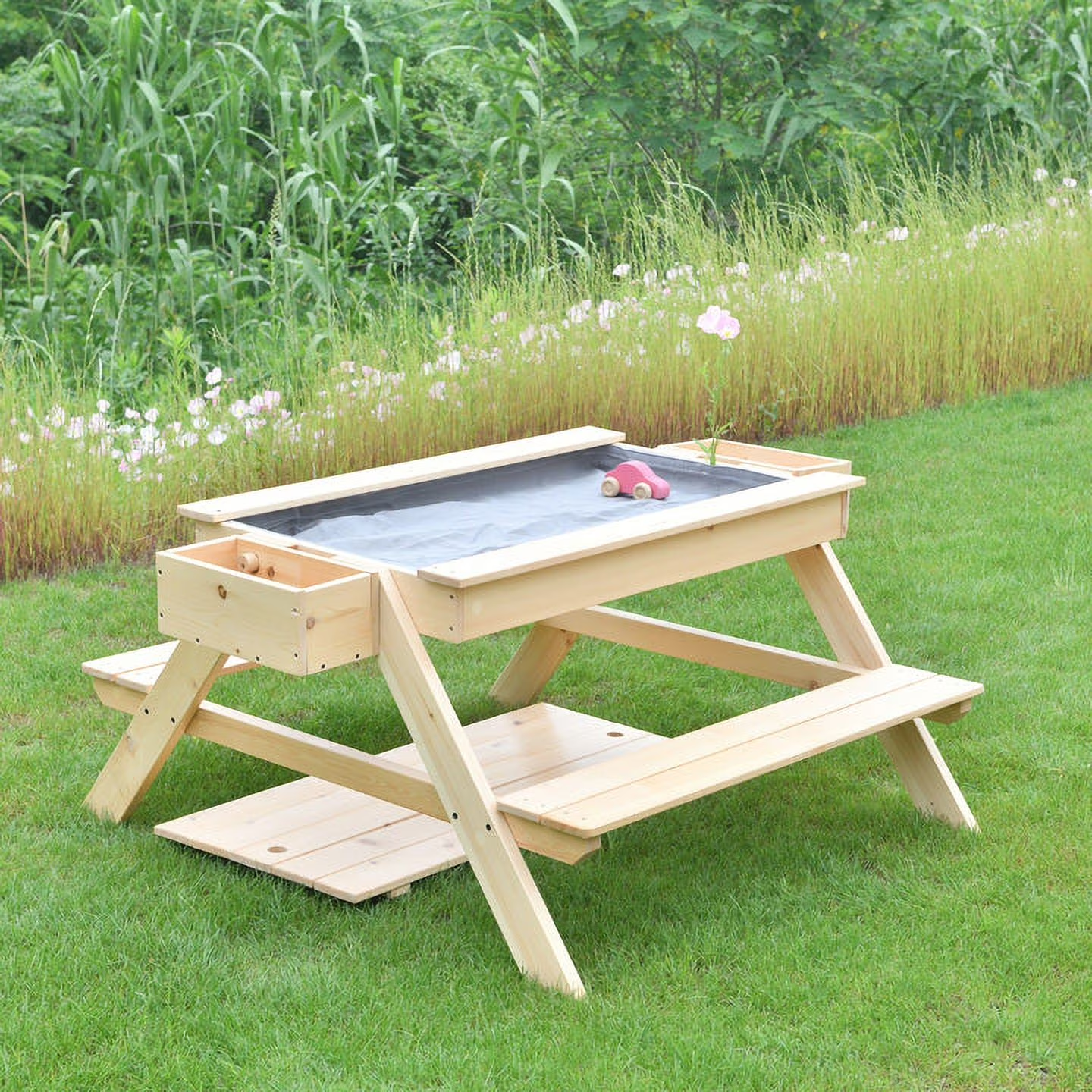Kids Wooden Sand Water Table O - đánh giá và giá Kids Outdoor Water Play Table