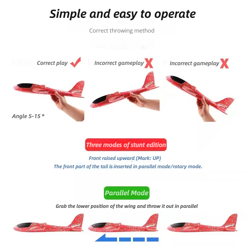 48cm Large Foam Airplane Child - đánh giá và giá Kids Outdoor Play