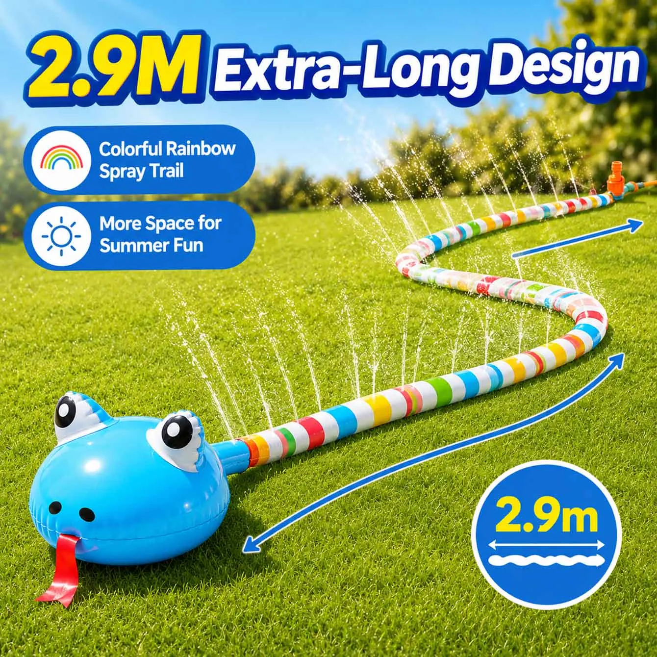Inflatable Water Spray Snake T - đánh giá và giá Outdoor Games For Kids