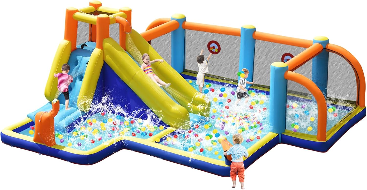 Giant Inflatable Water Slide B - đánh giá và giá Kids Outdoor House