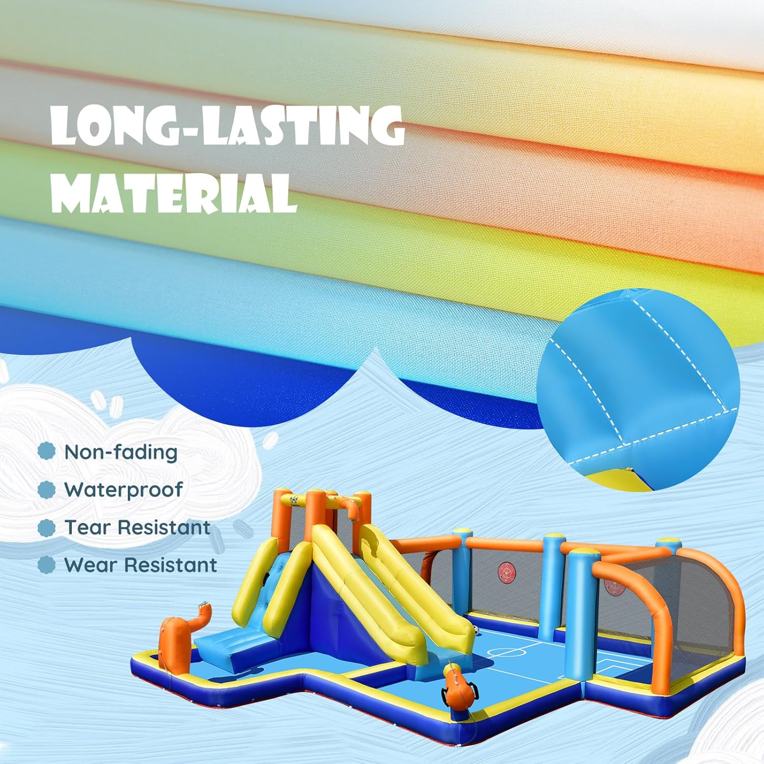 Giant Inflatable Water Slide B - đánh giá và giá Kids Outdoor House