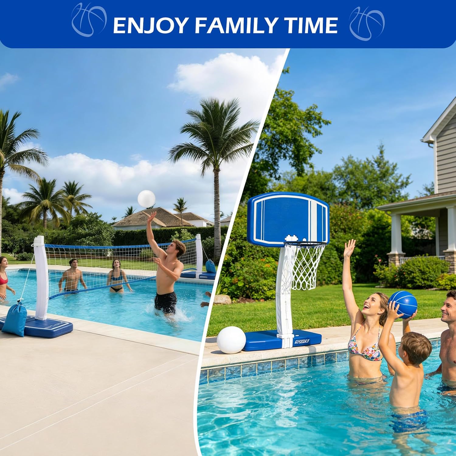 Above Ground Pool Basketball H - đánh giá và giá Outdoor Games For Kids