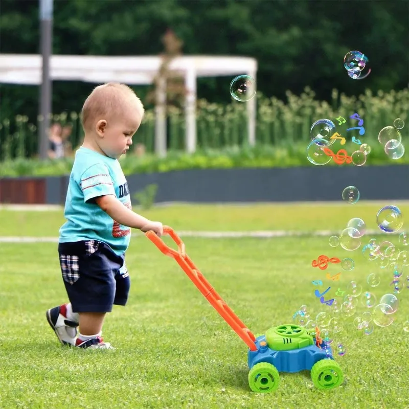 Electric Bubble Cart Toy Outdo - đánh giá và giá Kids Outdoor Lawn Mower