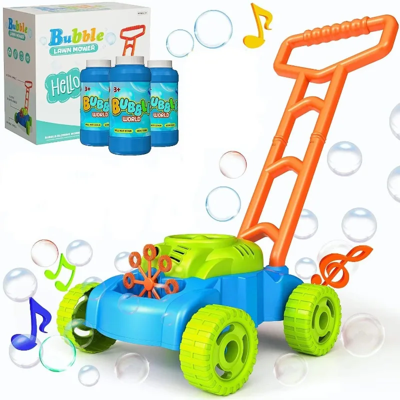 Electric Bubble Cart Toy Outdo - đánh giá và giá Kids Outdoor Lawn Mower