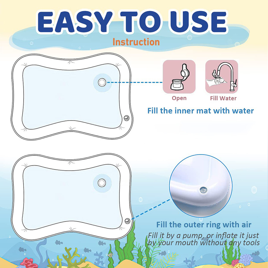 1pc Inflatable PVC Playing Mat - đánh giá và giá Kids Outdoor Water Play Table