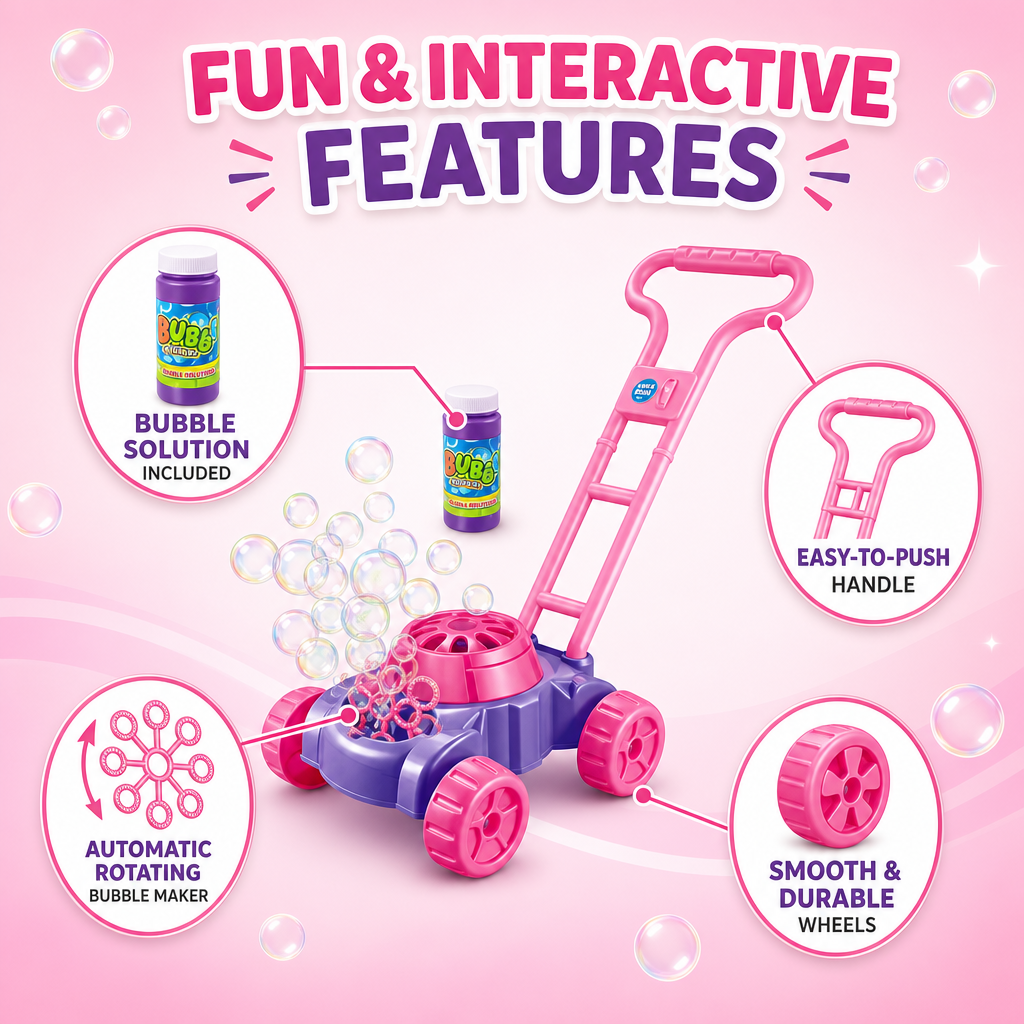 Kids Bubble Lawn Mower Toy Aut - đánh giá và giá Kids Outdoor Lawn Mower
