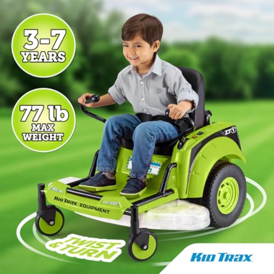 Kid Trax 12V Zero Turn Lawn Mo - đánh giá và giá Kids Outdoor Lawn Mower