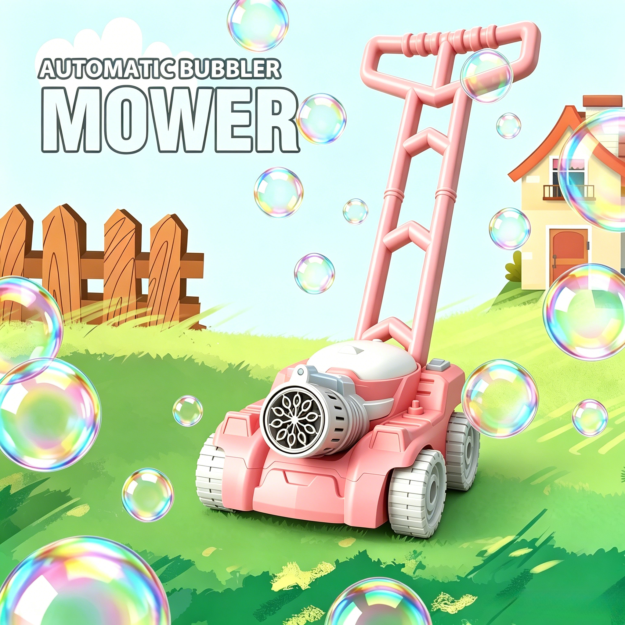 1Pc Bubble Lawn Mower, kids pu - đánh giá và giá Kids Outdoor Lawn Mower