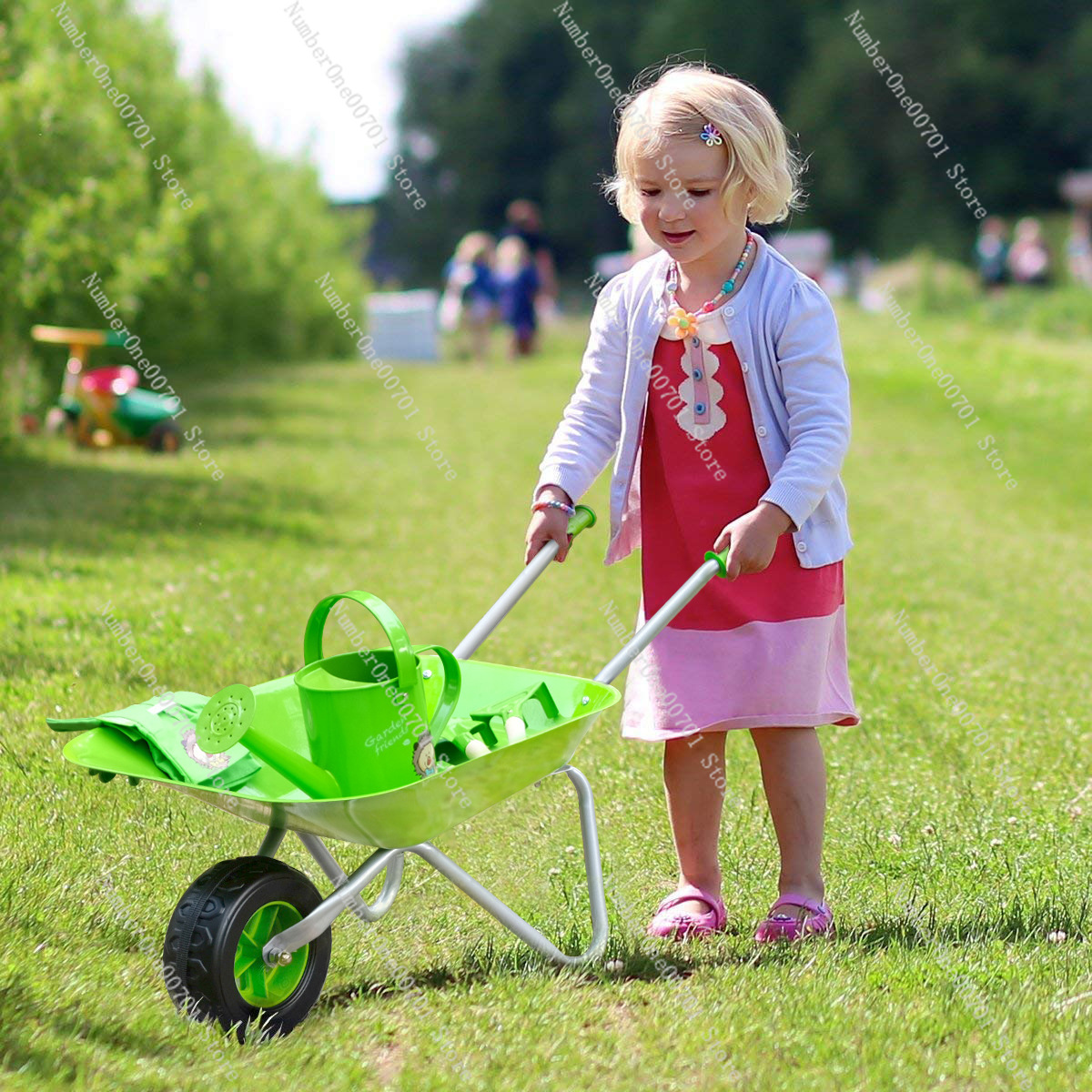 Kids Outdoor Wheelbarrow, Gree - đánh giá và giá Kids Outdoor Play