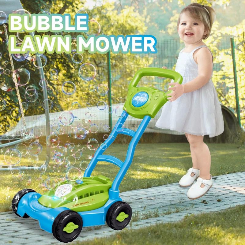 Cart Bubble Machine LAWN MOWER - đánh giá và giá Kids Outdoor Lawn Mower
