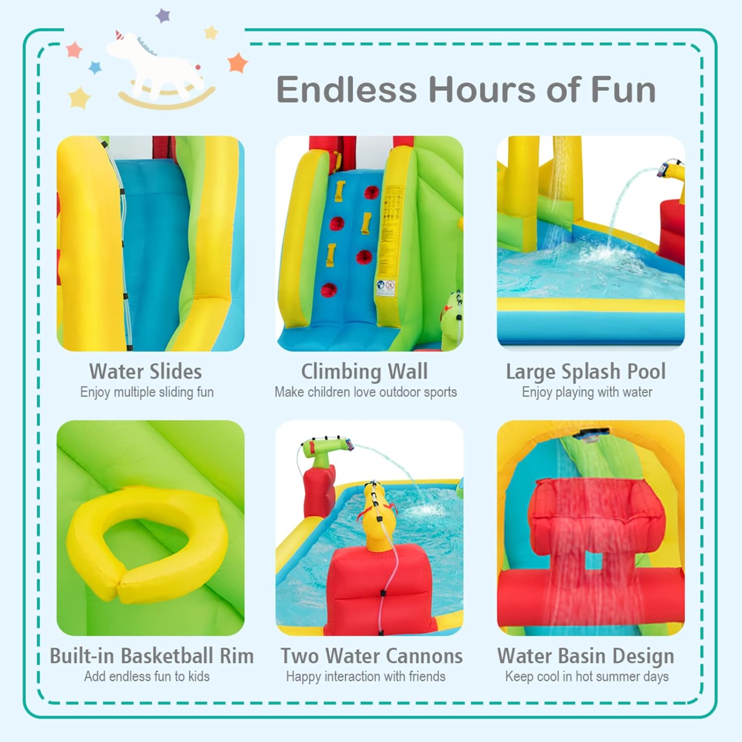 Mega Inflatable Water Park Bou - đánh giá và giá Kids Outdoor Gifts