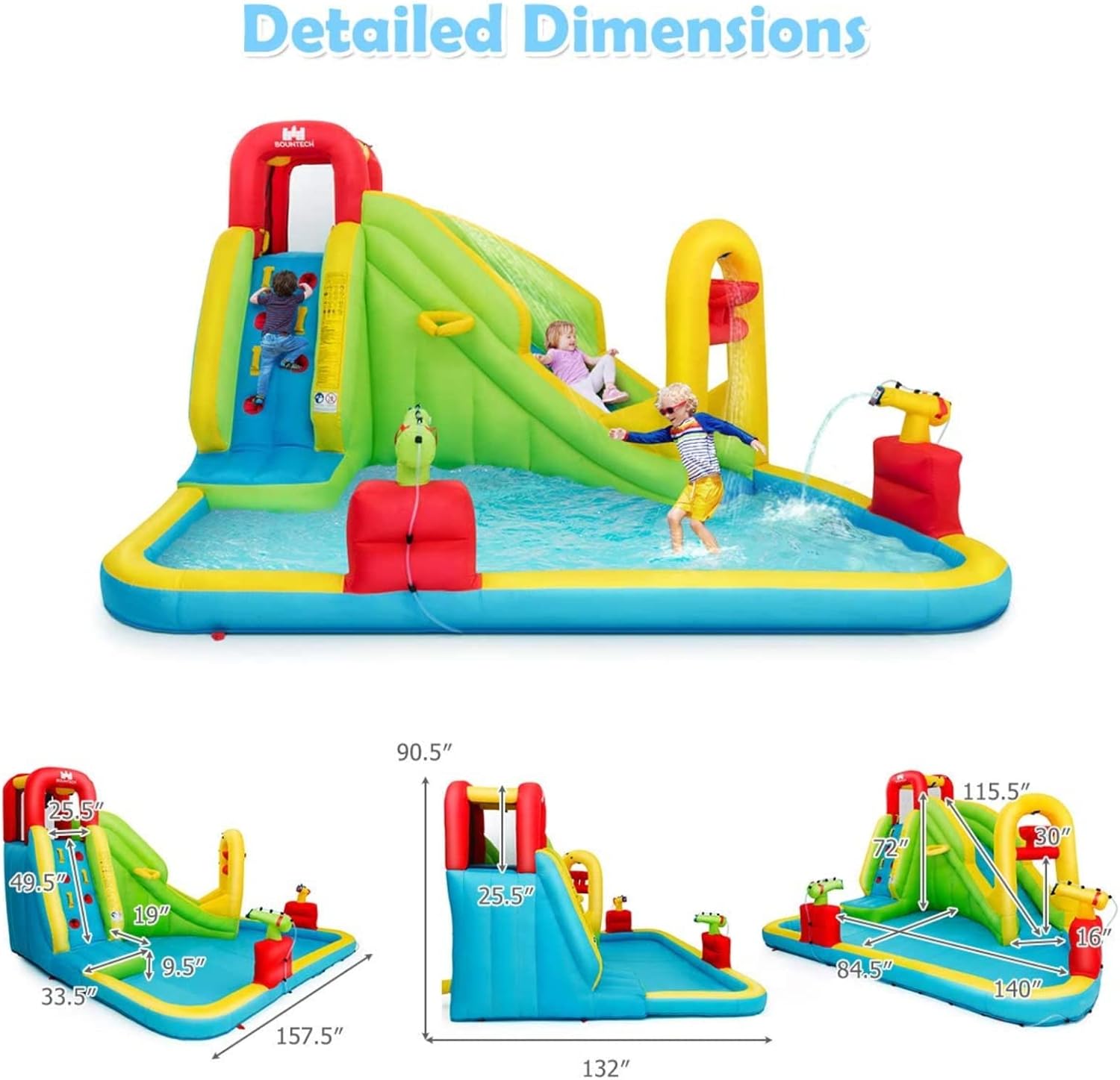 Mega Inflatable Water Park Bou - đánh giá và giá Kids Outdoor Gifts