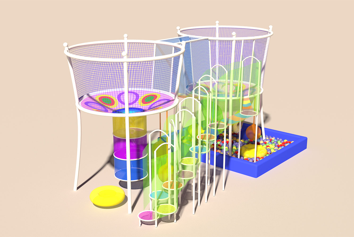 Rainbow Net Playground for Adv - đánh giá và giá Kids Outdoor Adventure Park