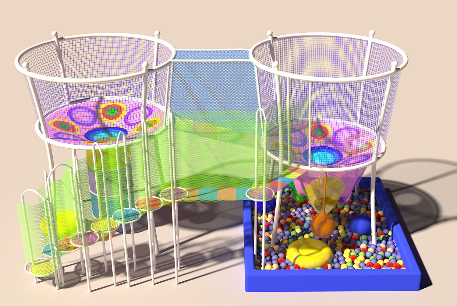 Rainbow Net Playground for Adv - đánh giá và giá Kids Outdoor Adventure Park