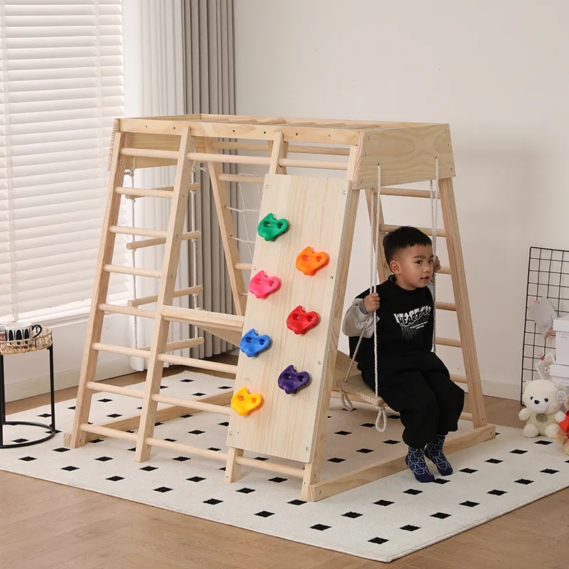 JMZ Wooden Jungle Gym Slide Cl - đánh giá và giá Kids Outdoor Jungle Gym With Slide