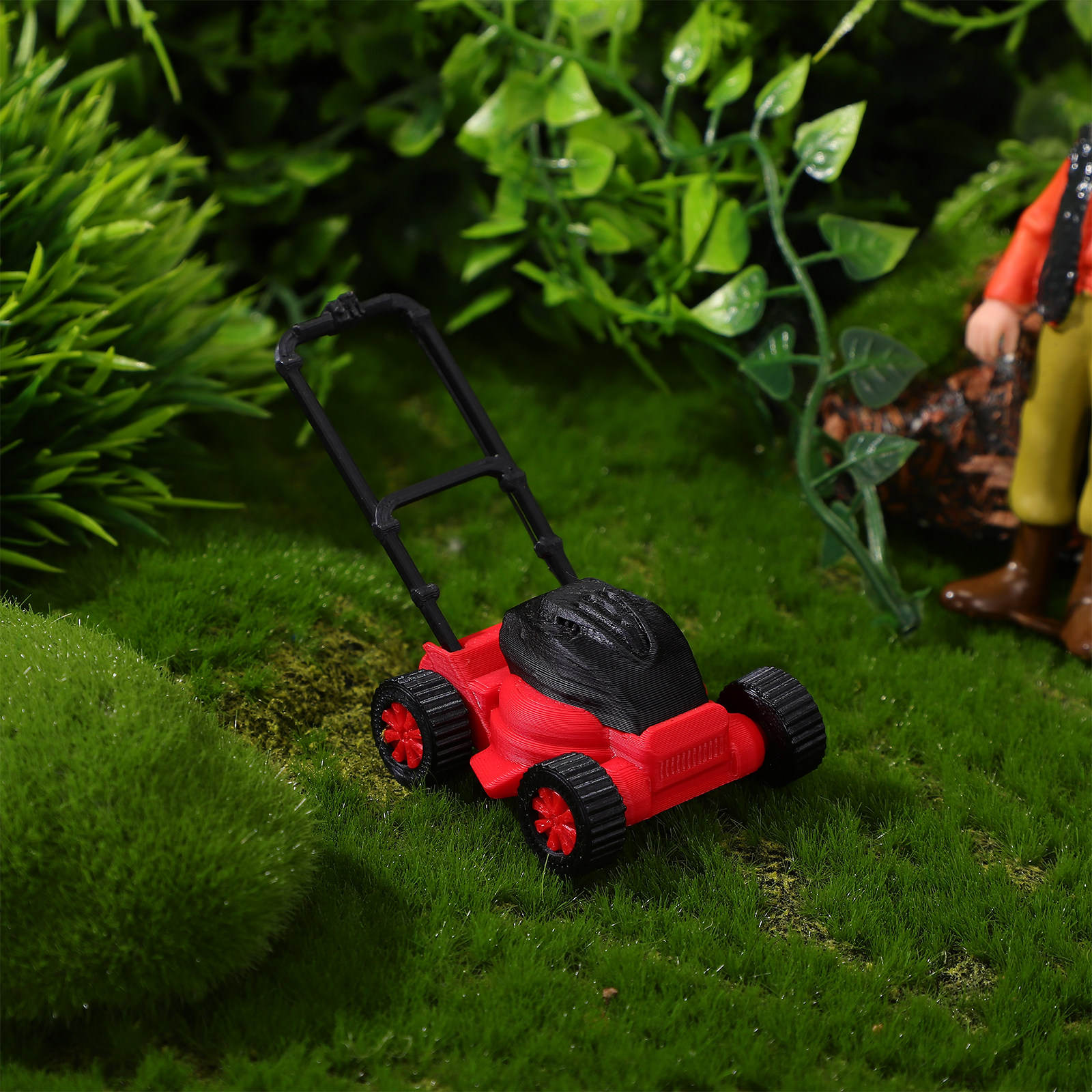 Dollhouse Mini Lawn Mower 1:18 - đánh giá và giá Kids Outdoor Lawn Mower