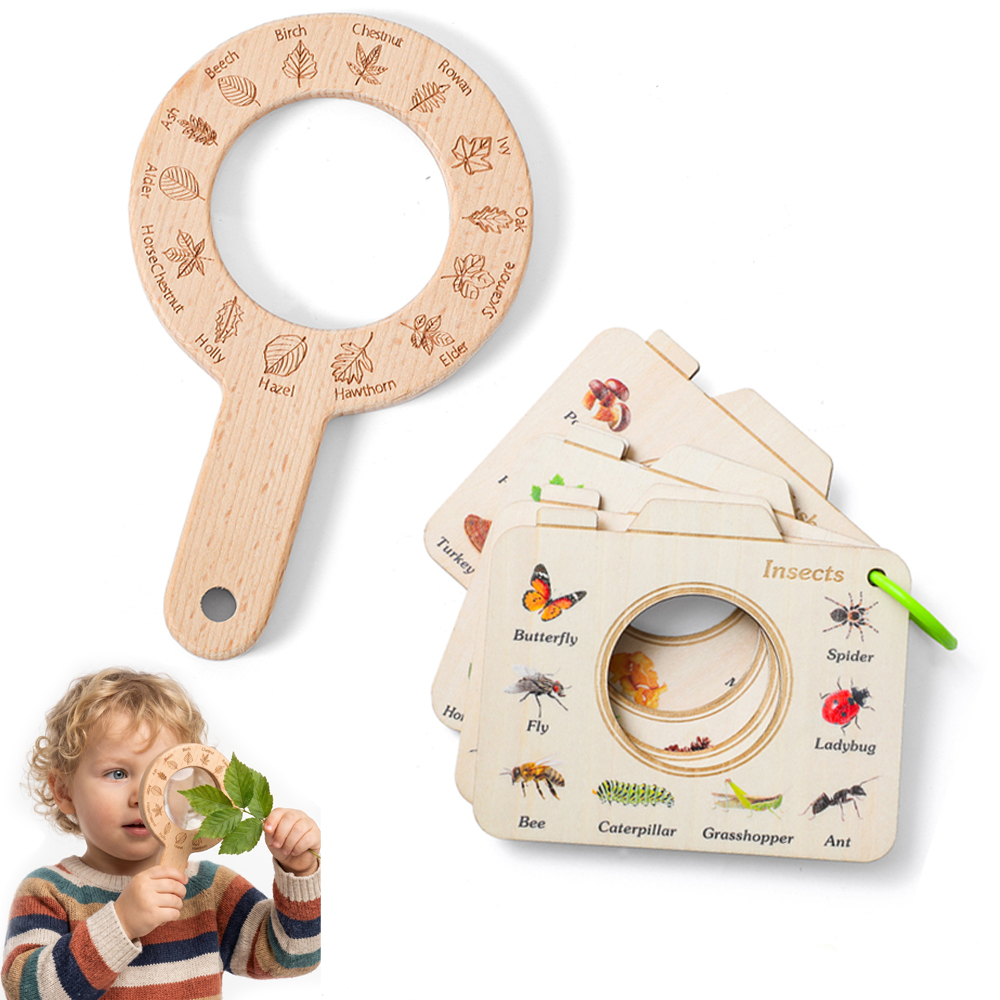 Wooden Magnifying Glass and Ca - đánh giá và giá Kids Outdoor Kit