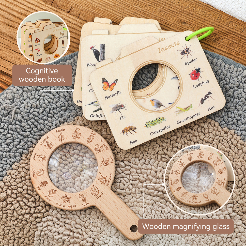 Wooden Magnifying Glass and Ca - đánh giá và giá Kids Outdoor Kit