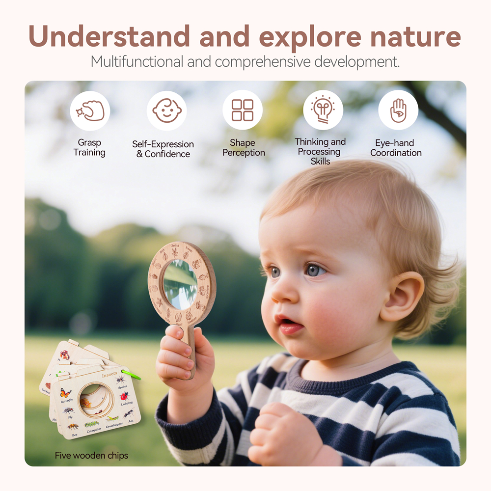 Wooden Magnifying Glass and Ca - đánh giá và giá Kids Outdoor Kit