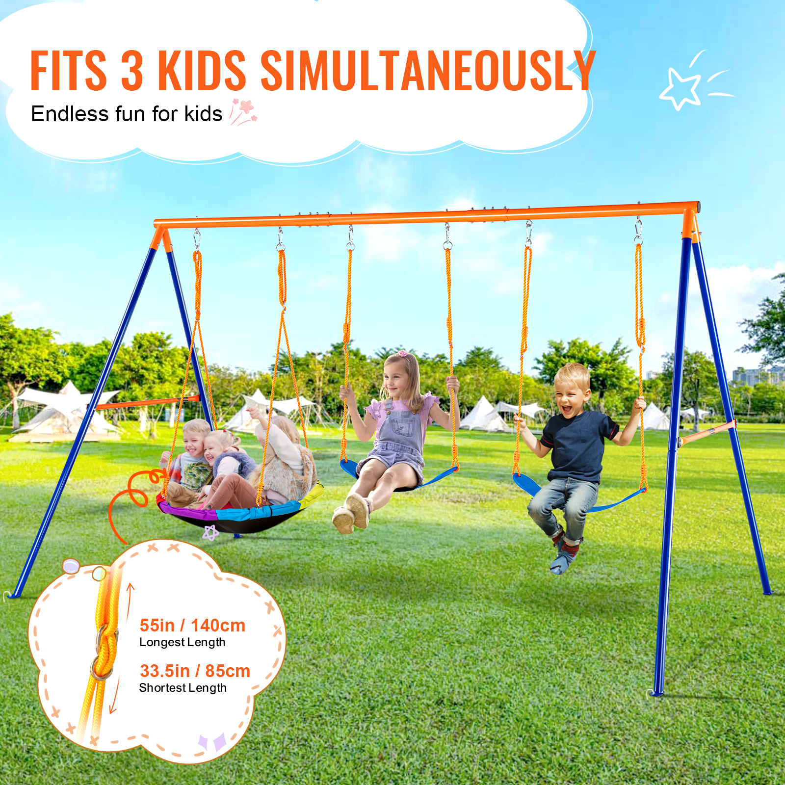 SucceBuy Swing Sets for Backya - đánh giá và giá Kids Outdoor Swing Set