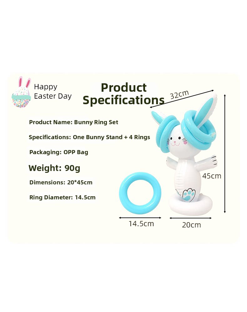 Easter Inflatable Bunny Ring T - đánh giá và giá Kids Outdoor Easter Toys