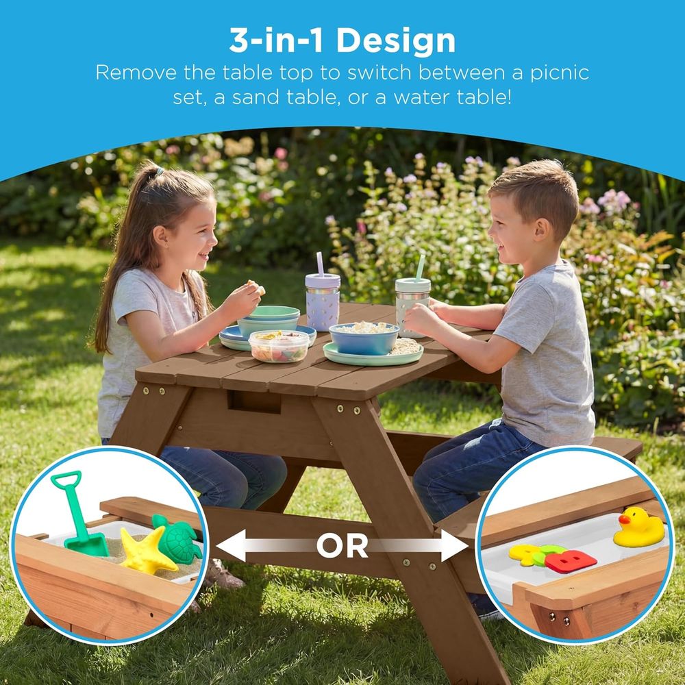 Kids Picnic Table with Umbrell - đánh giá và giá Kids Outdoor Umbrella