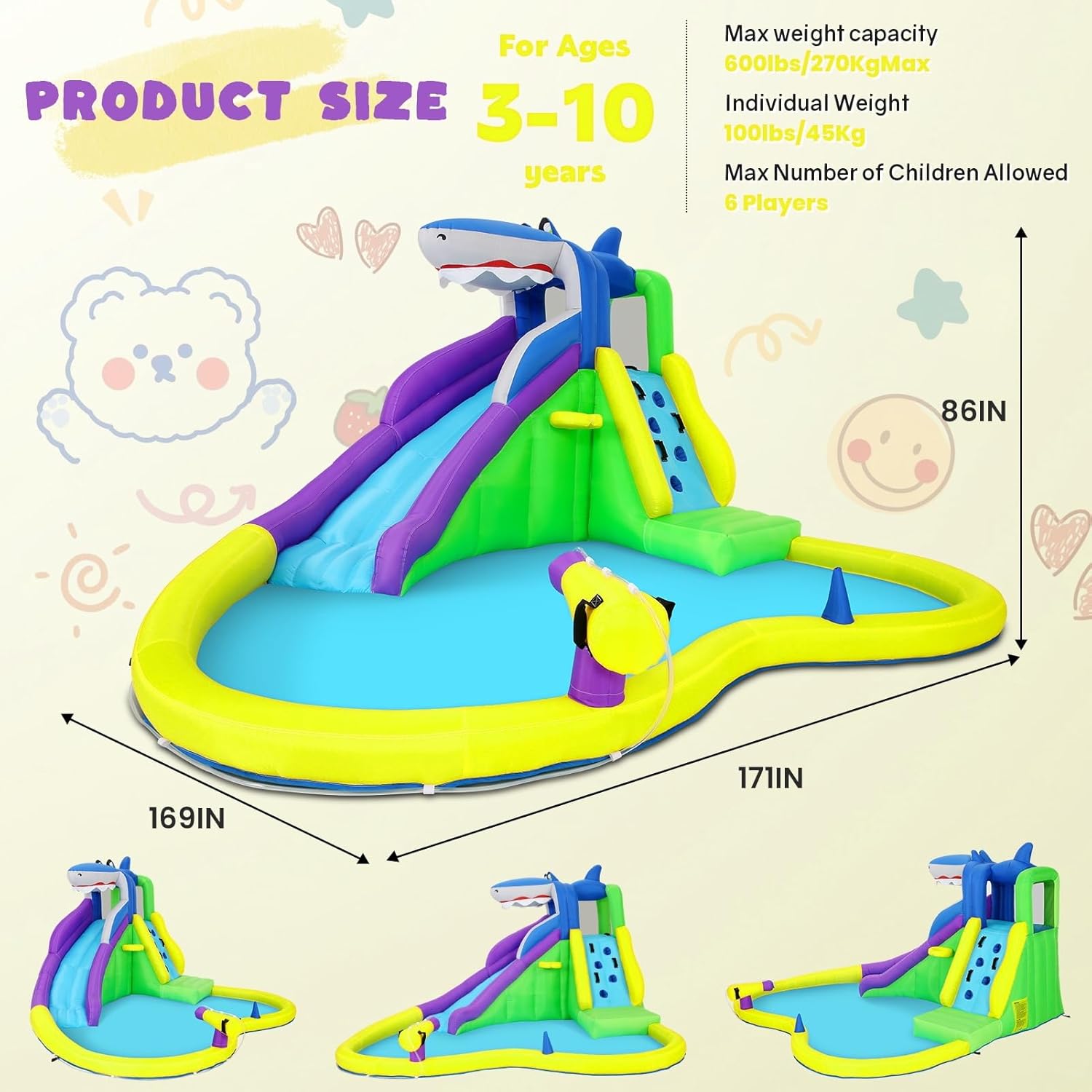13x14FT Inflatable Bounce Hous - đánh giá và giá Kids Outdoor House