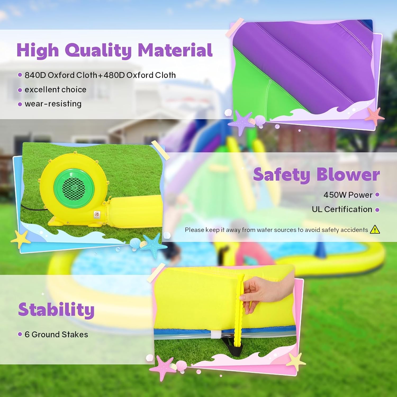 13x14FT Inflatable Bounce Hous - đánh giá và giá Kids Outdoor House