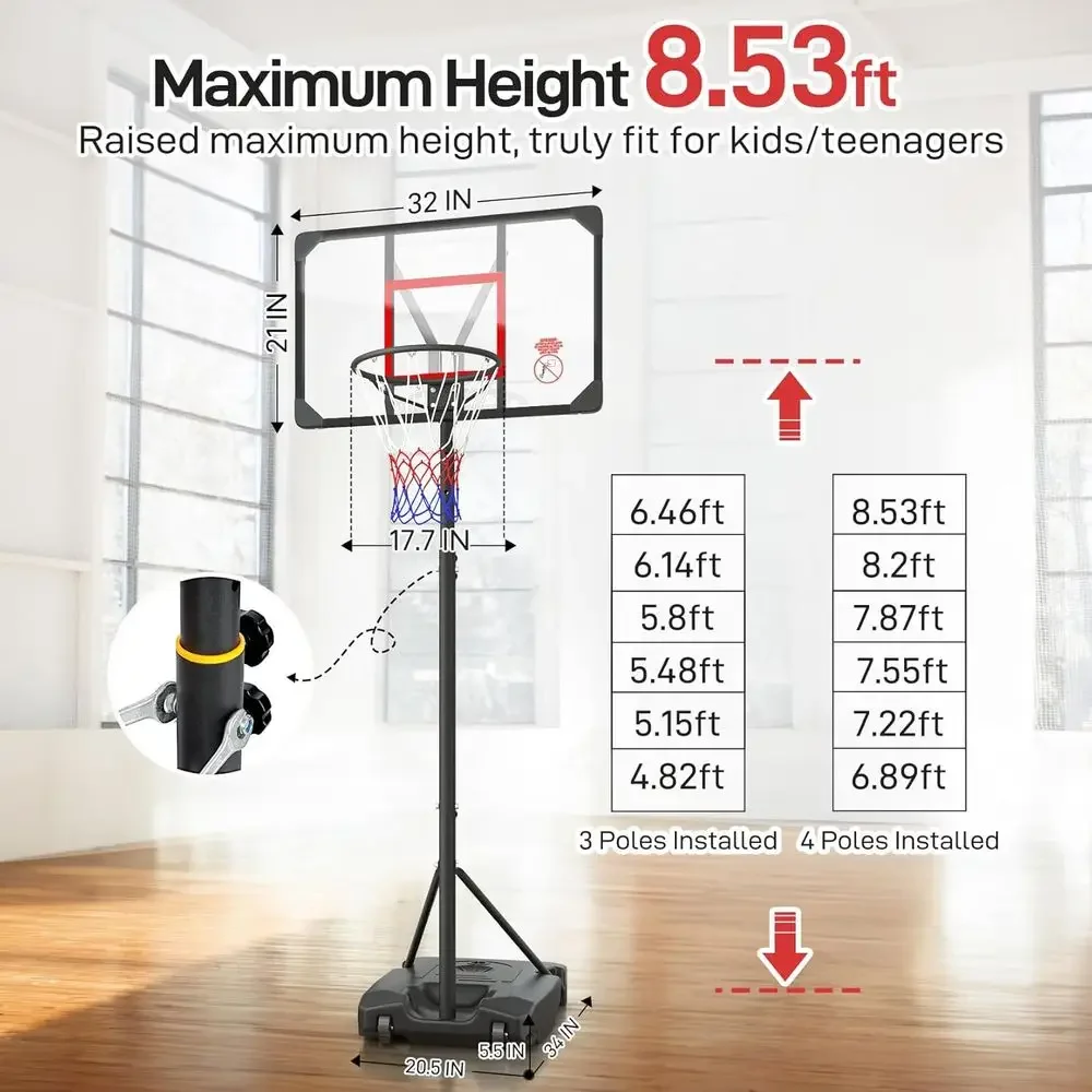 Adjustable Height Portable Bas - đánh giá và giá Kids Outdoor Play