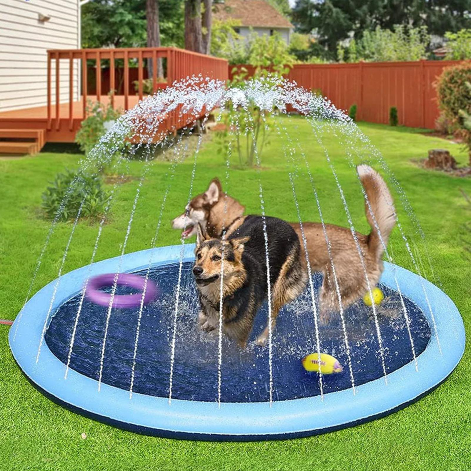 Kids Sprinkler Play Mat with S - đánh giá và giá Kids Outdoor Water Sprinkler