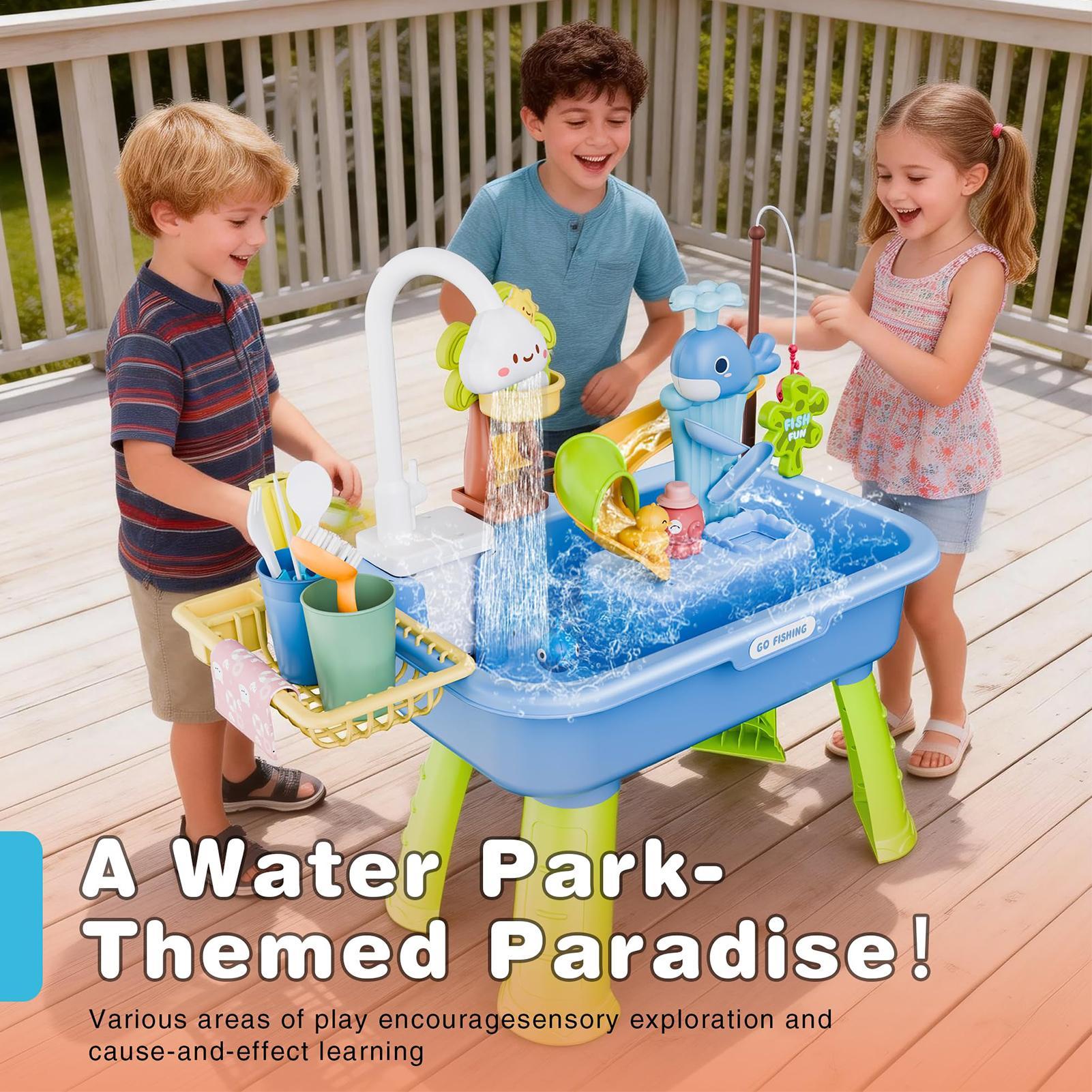 Children's Outdoor Beach Toy T - đánh giá và giá Kids Outdoor Water Play Table