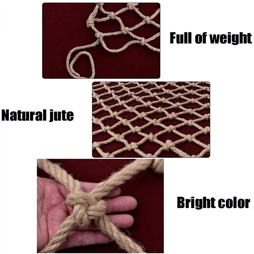 Hemp Rope Climbing Net Garden  - đánh giá và giá Kids Outdoor Net