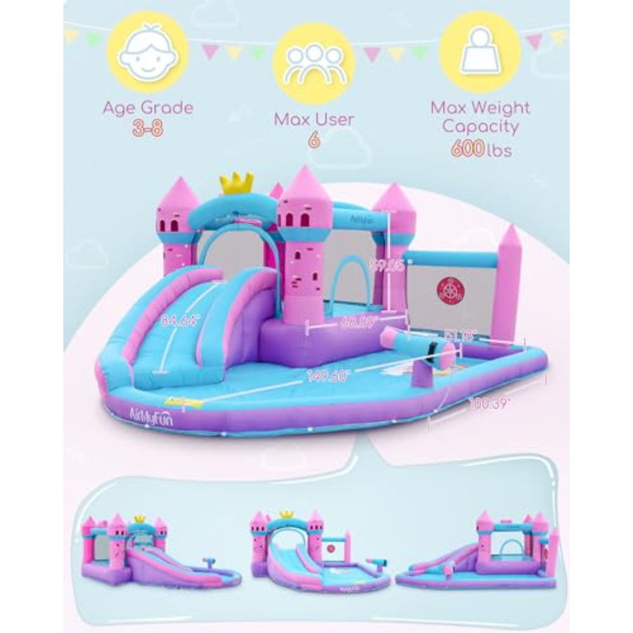 Backyard inflatable waterslide - đánh giá và giá Kids Outdoor House