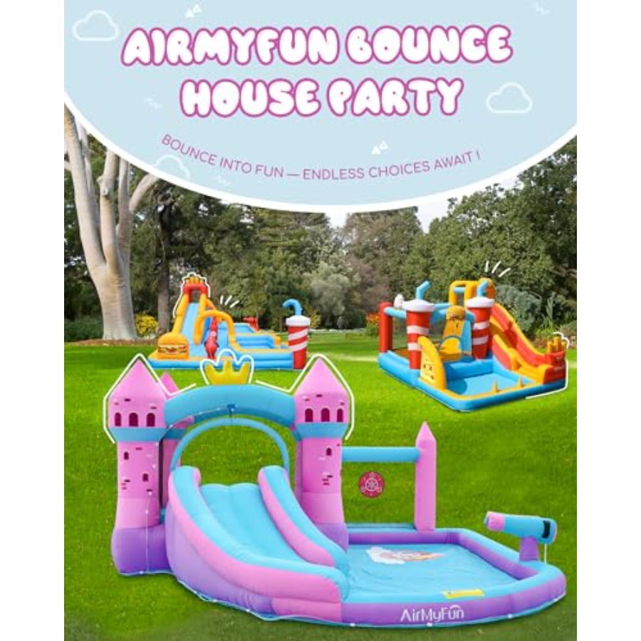 Backyard inflatable waterslide - đánh giá và giá Kids Outdoor House