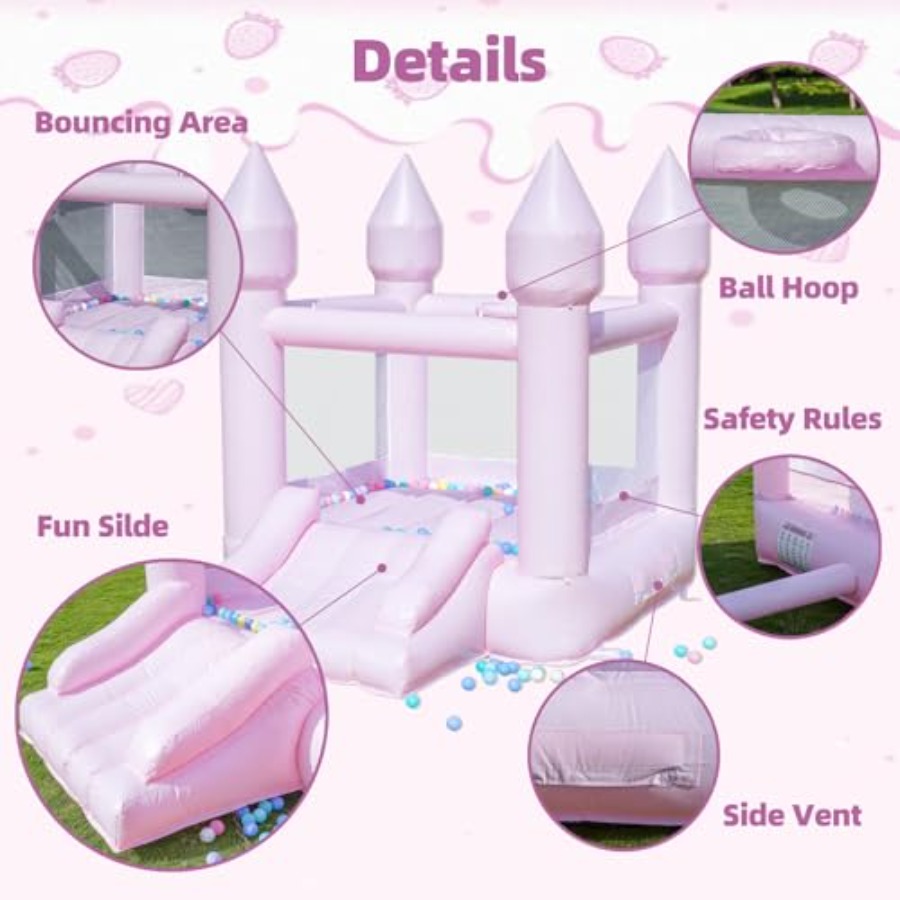 PVC bounce house for kids 3-6  - đánh giá và giá Kids Outdoor House