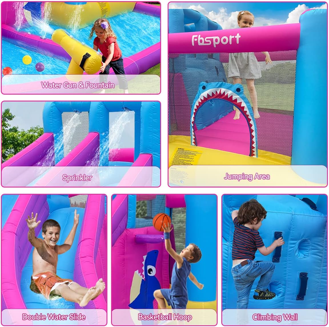 Twin Water Slides Inflatable B - đánh giá và giá Kids Outdoor House